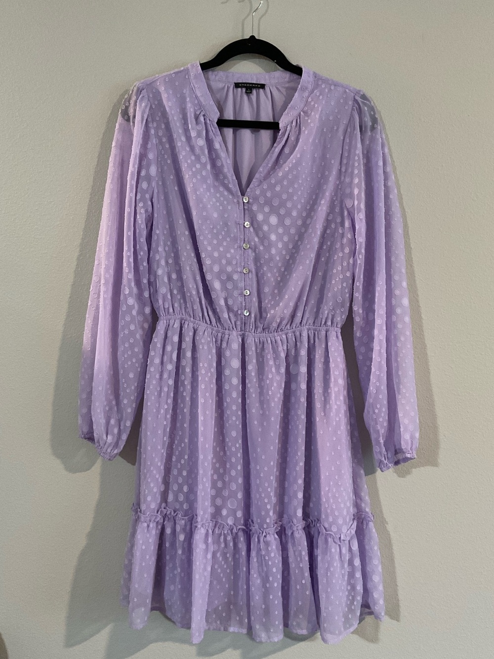 Staccato Lavender Swiss Dot Blouse